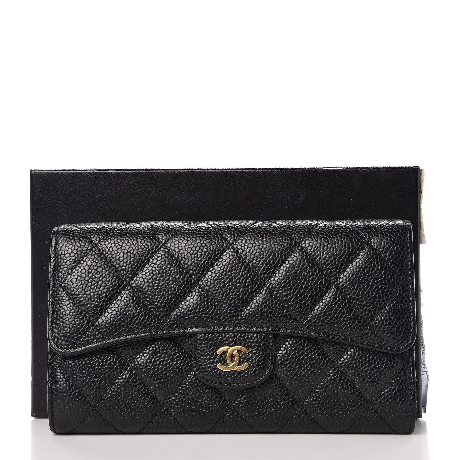 Chanel Caviar Quilted Large Flap Wallet Black 9 of 13