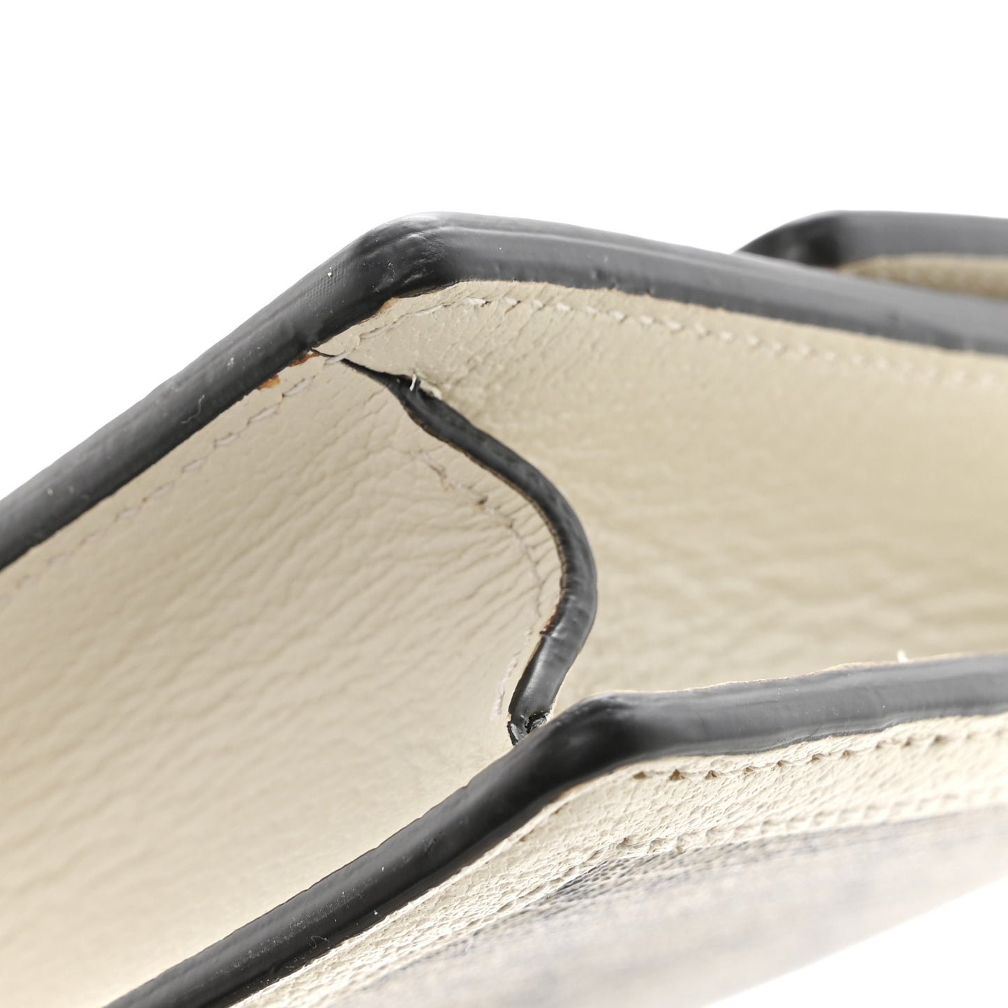 GG Supreme Monogram Web Queen Margaret Chain Wallet White