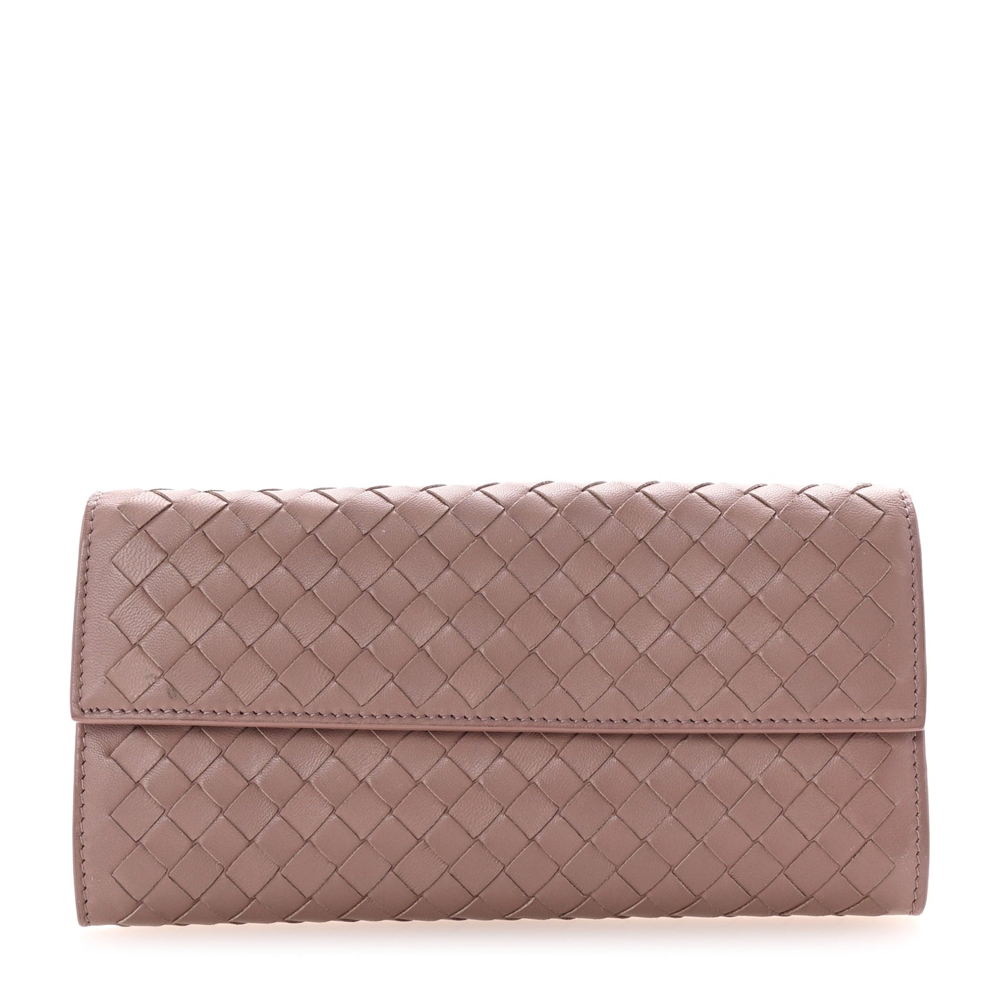 Nappa Intrecciato Continental Wallet Violet