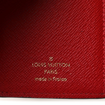 Louis Vuitton Damier Ebene Victorine Wallet Red 6 of 7