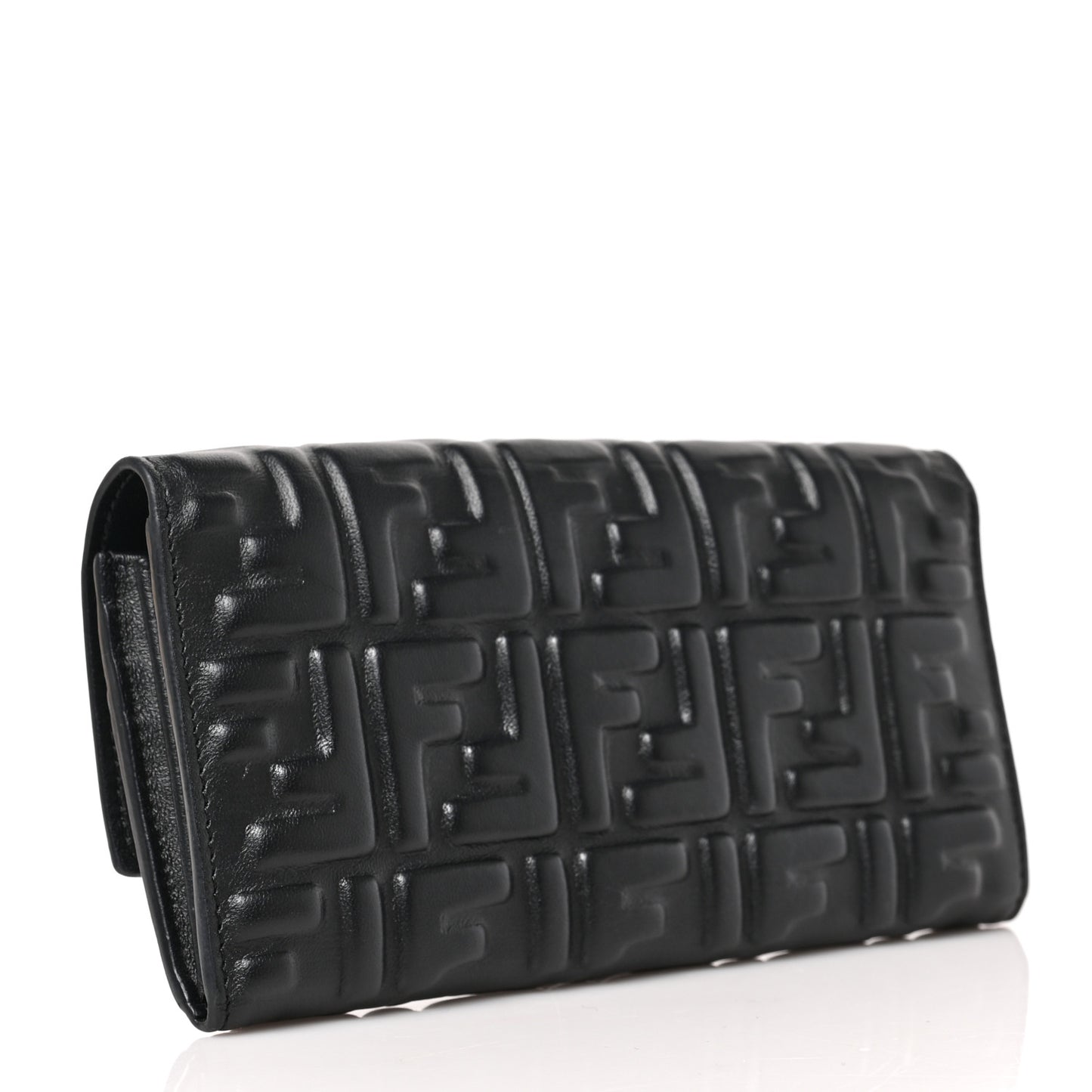 Nappa Matisse FF Embossed Continental Wallet Black