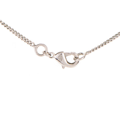Chanel Crystal Timeless CC Necklace Silver 3 of 4