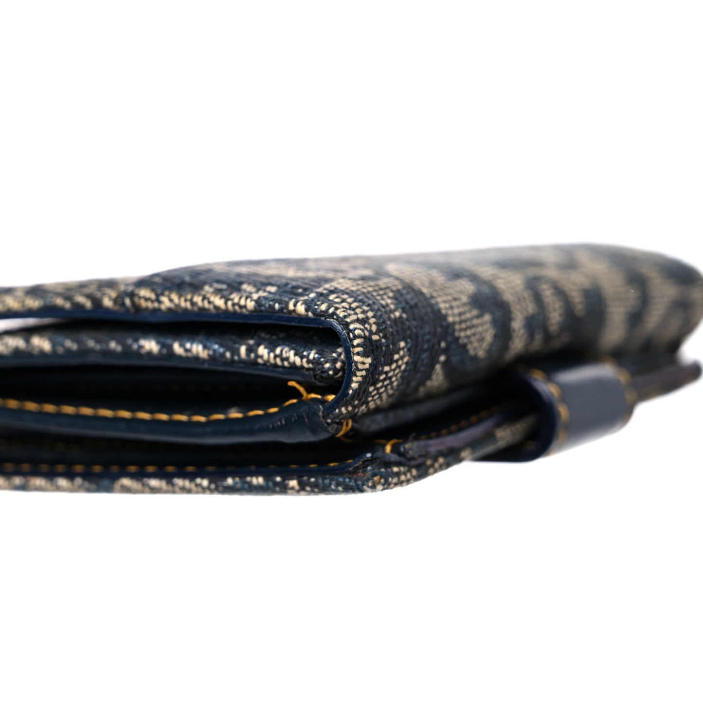 Monogram Compact Wallet Blue