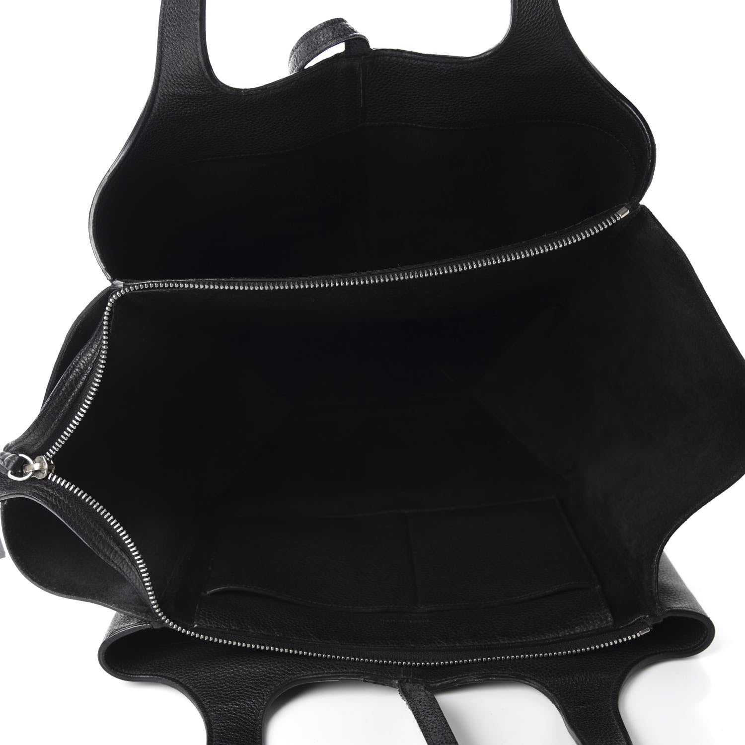 Celine Baby Grained Calfskin Small Tri-Fold Bag Black 5 of 11