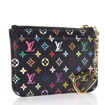 Louis Vuitton Monogram Multicolor Key Pouch Black Grenade 3 of 8