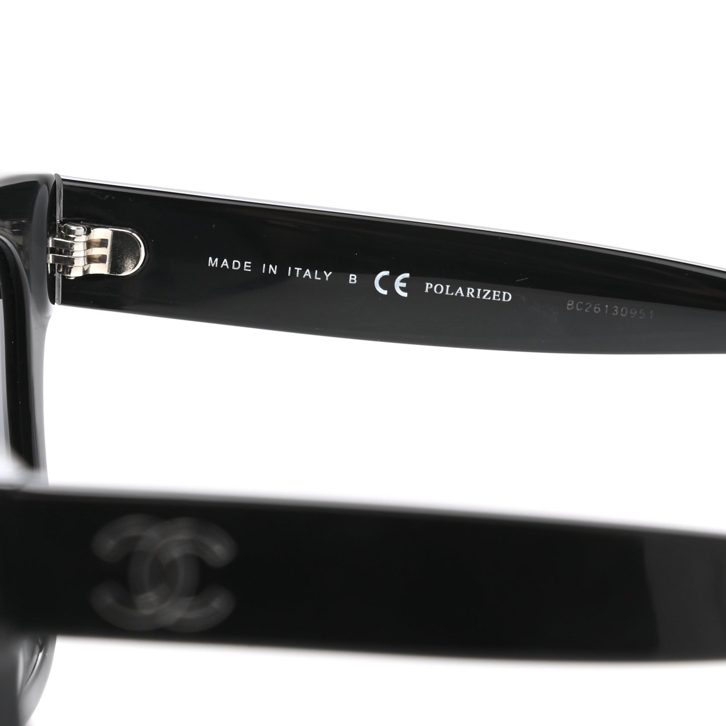Acetate Polarized Square CC Sunglasses 5380 Black