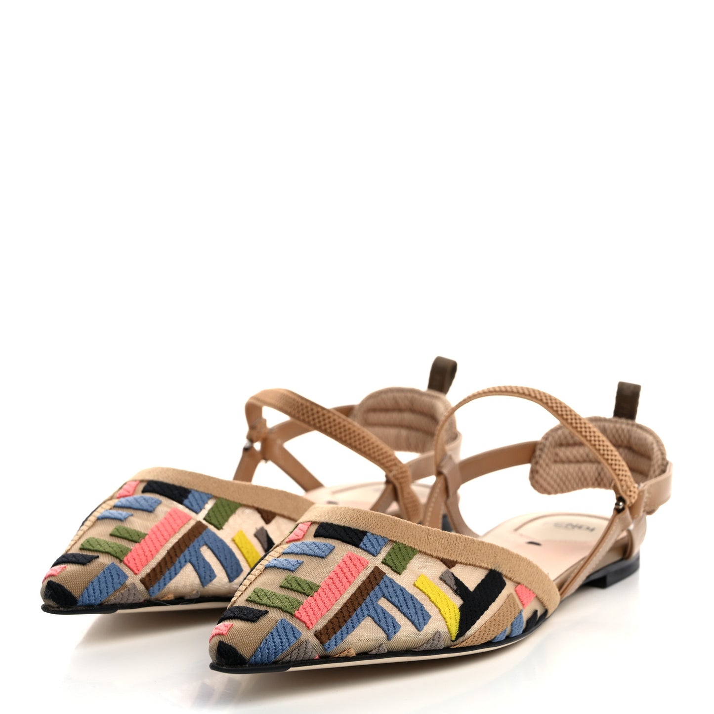 Technical Mesh FF Colibri Lite Slingback Ballerina Flats 36.5 Multicolor