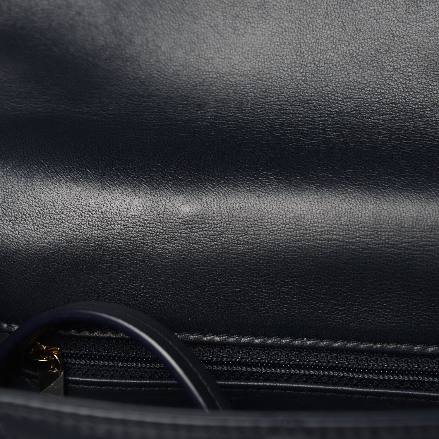 Chanel Lambskin Quilted Small Easy Carry Flap Navy 11 of 11