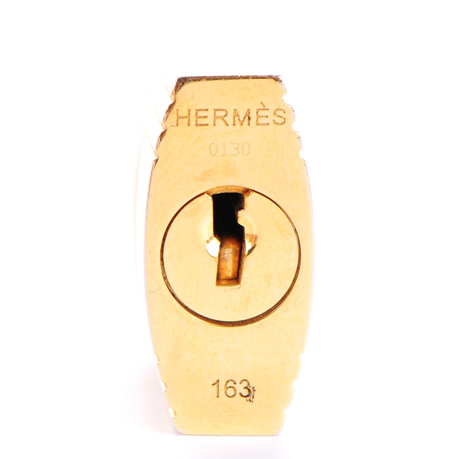Hermes Gold Plated HAC 40 Cadena Lock and Key Set 5 of 6