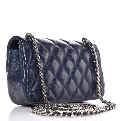 Chanel Caviar Quilted Extra Mini Flap Navy 3 of 7