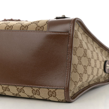 Balenciaga X GUCCI GG Monogram Azalea Calfskin Neo Classic Silver Hardware Medium City Beige Ebony Brown Sugar 11 of 12