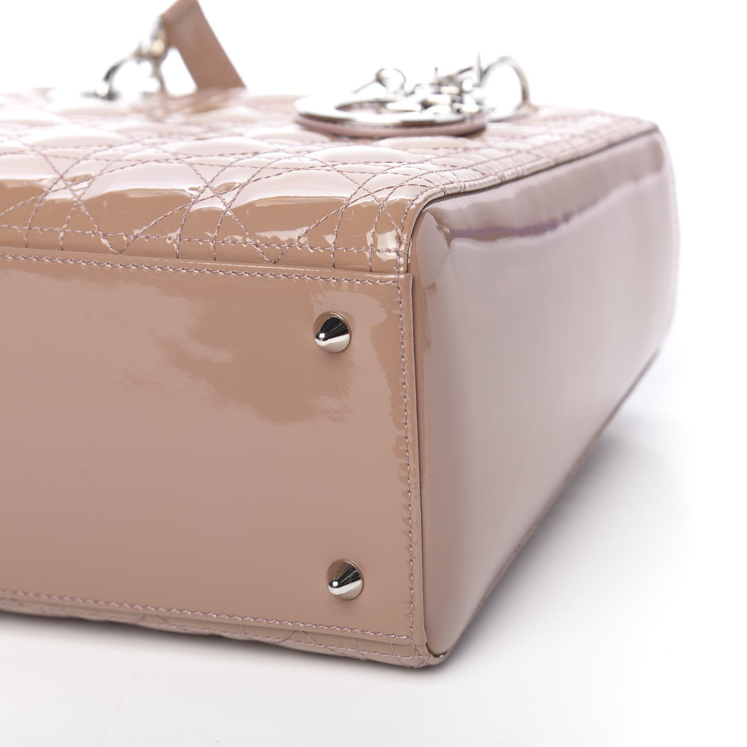 Christian Dior Patent Cannage Medium Lady Dior Brown 14 of 15