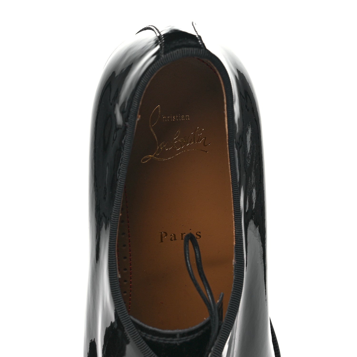 Christian Louboutin Patent Mens Chambeliss Derby Oxford 43.5 Black 7 of 7