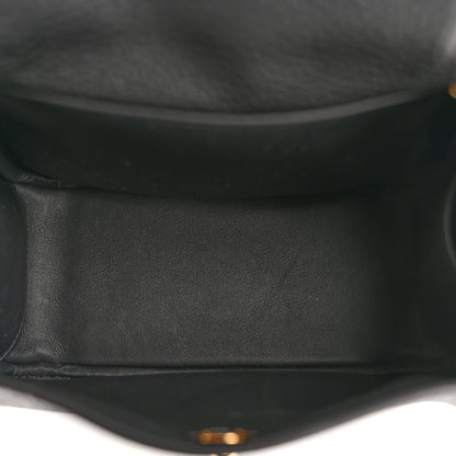Hermes Taurillon Clemence Mini Lindy 20 Black 5 of 11