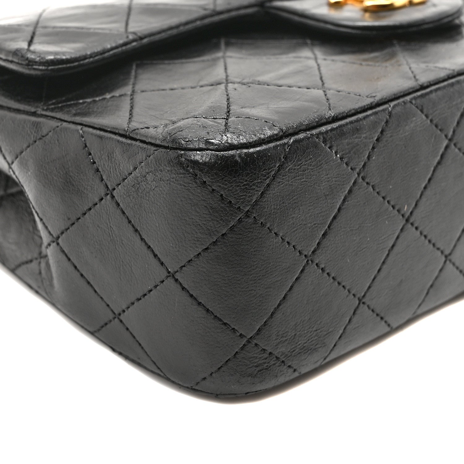 Chanel Lambskin Quilted Small Double Flap Black 9 of 10