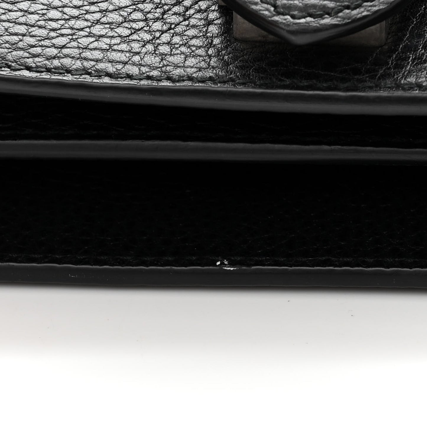 Pebbled Calfskin Small Dionysus Shoulder Bag Black