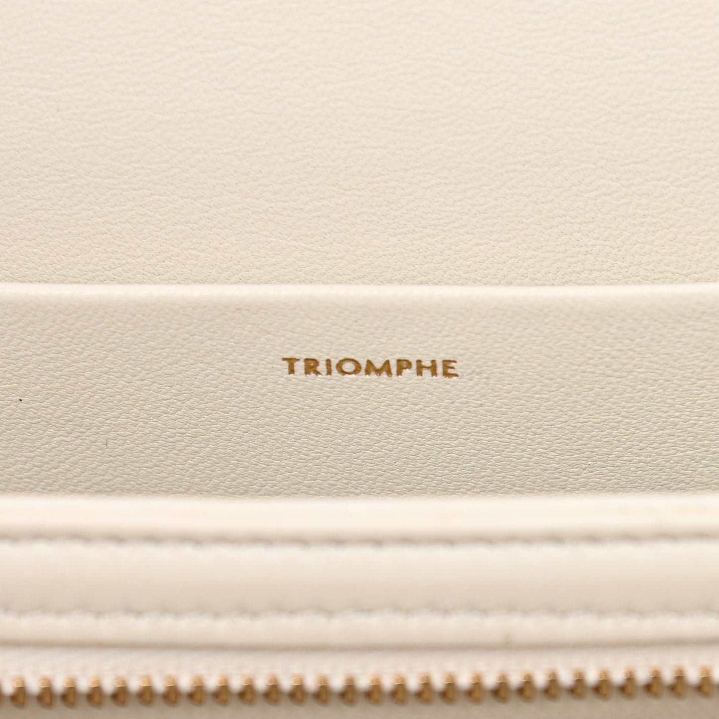 Shiny Calfskin Medium Triomphe White