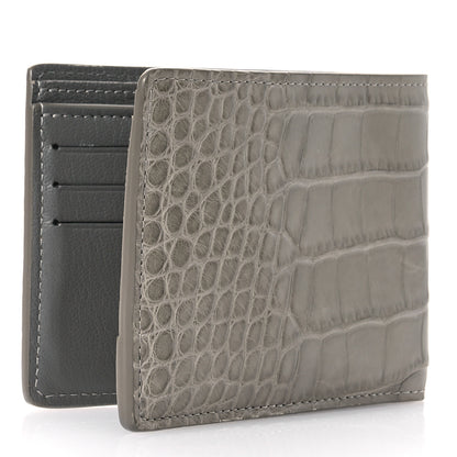 Louis Vuitton Crocodile Multiple Wallet Gray 3 of 7