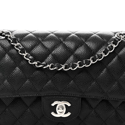 Chanel Caviar Quilted Medium Double Flap Black 8 of 11
