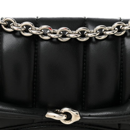 Gucci Nappa Vertical Matelasse Small Maxi Horsebit Chain Shoulder Bag Black 8 of 12