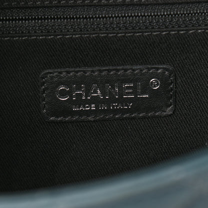 Chanel Washed Lambskin Quilted Maxi Take Away Flap Turquoise 7 of 11
