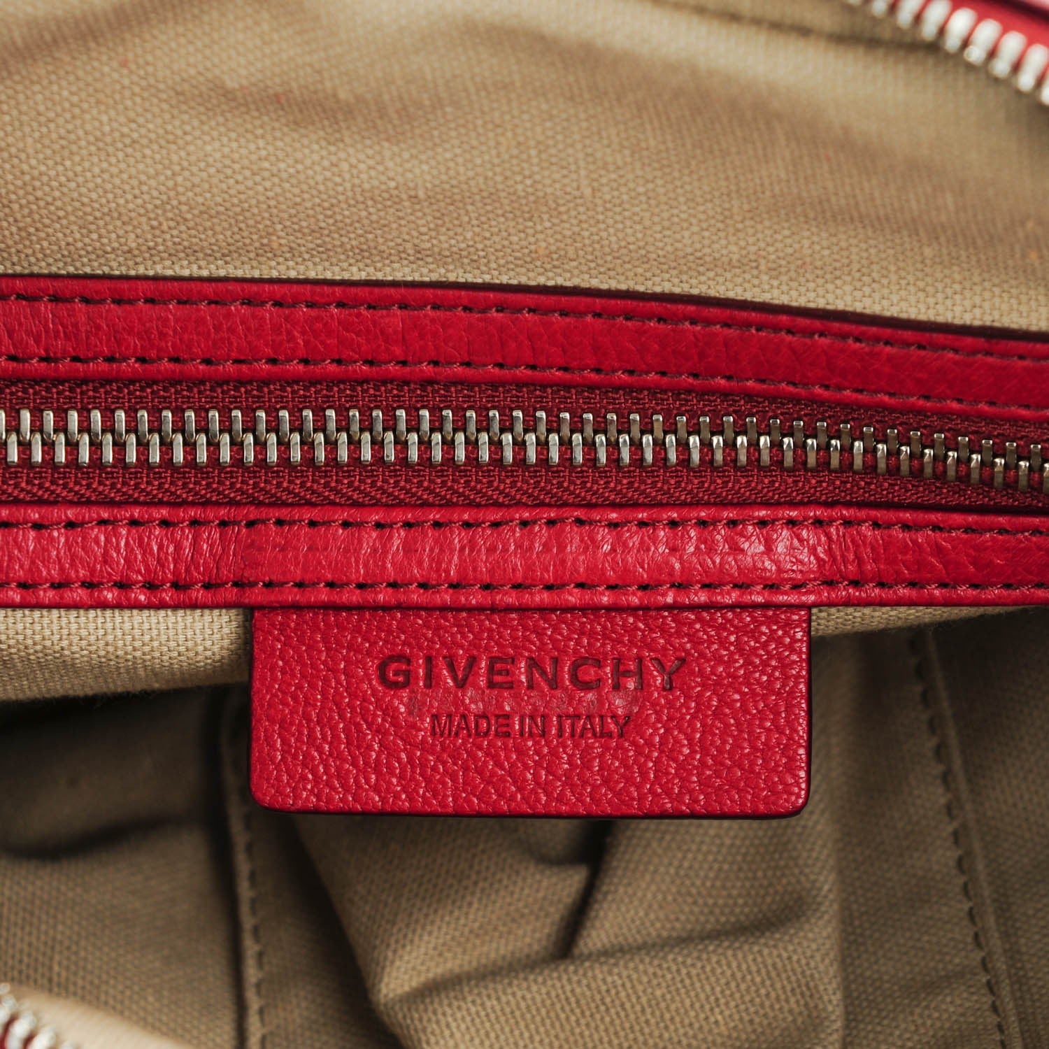 Givenchy Sugar Goatskin Micro Nightingale Red 6 of 7