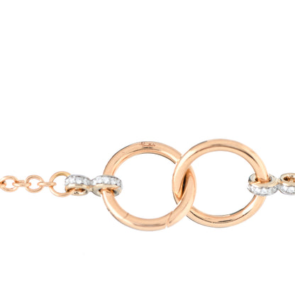 Pomellato 18K Rose Gold Diamond Blue Topaz Nudo Sautoir Necklace 5 of 5