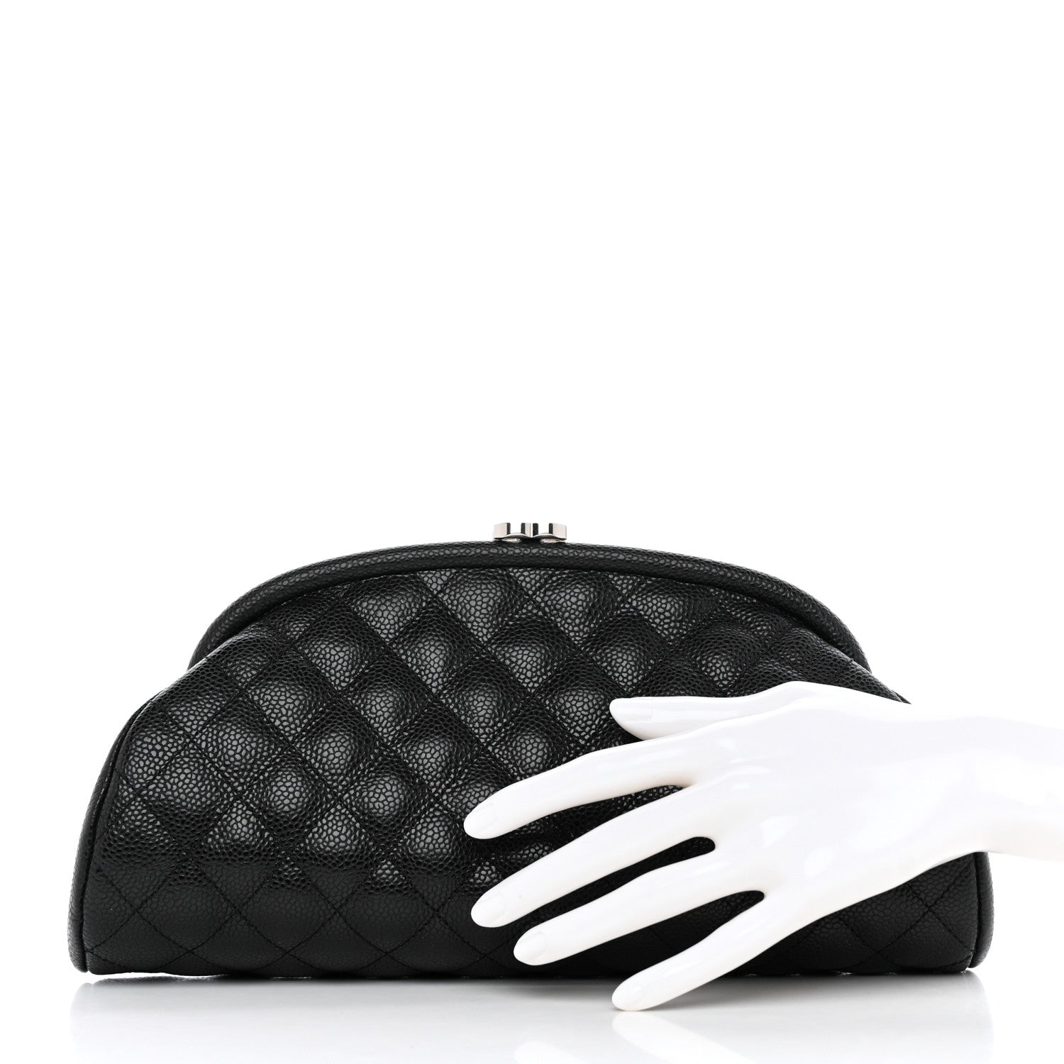 Chanel Caviar Quilted Timeless Clutch Black 3 of 9