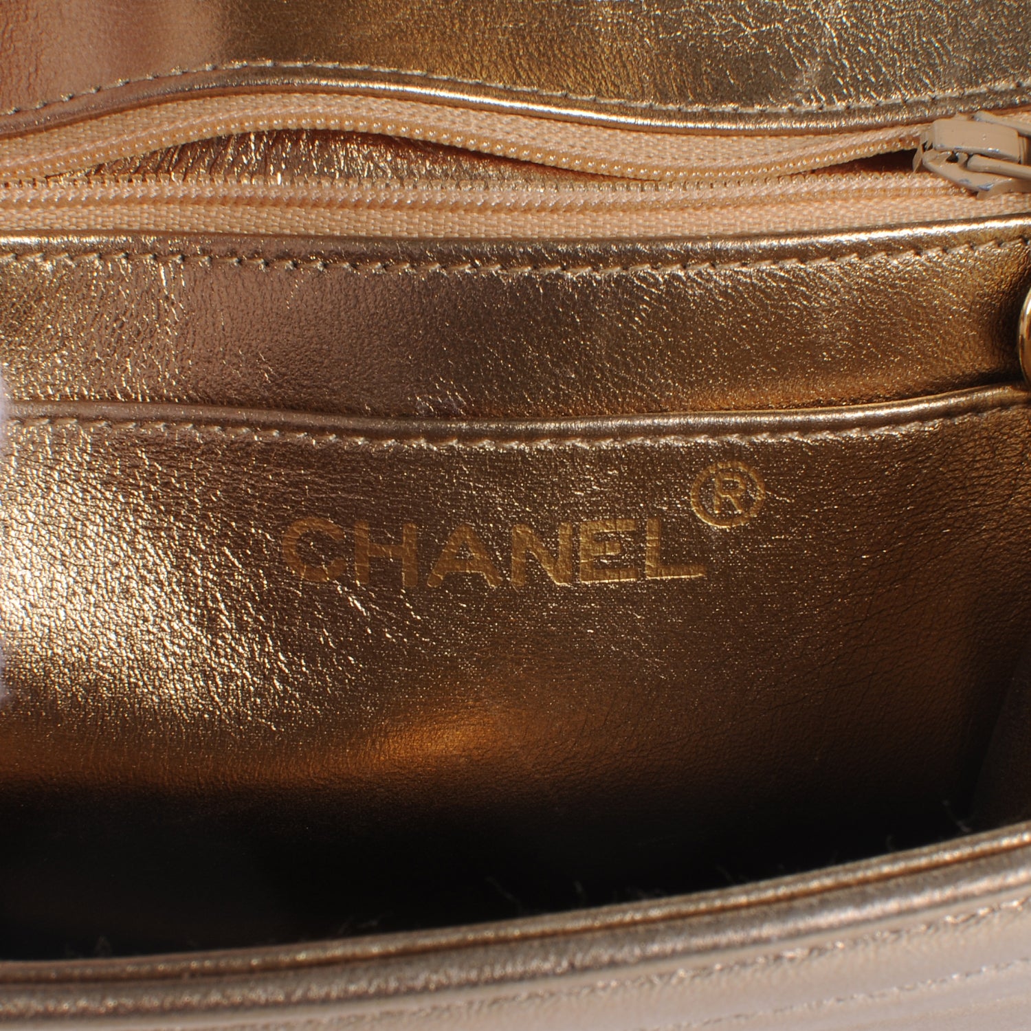 Chanel Lambskin Horizontal Quilted Mini Flap Metallic 7 of 9