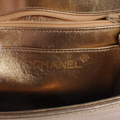 Chanel Lambskin Horizontal Quilted Mini Flap Metallic 7 of 9