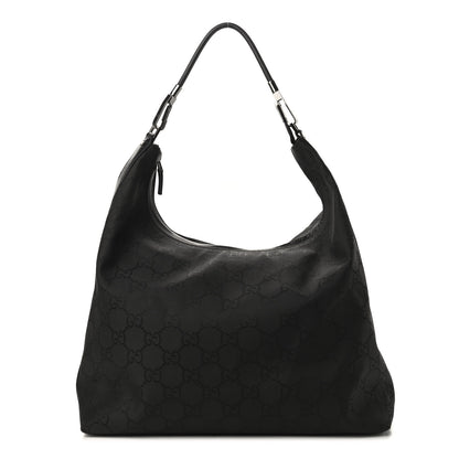 Gucci Nylon Monogram Hobo Black 1 of 9