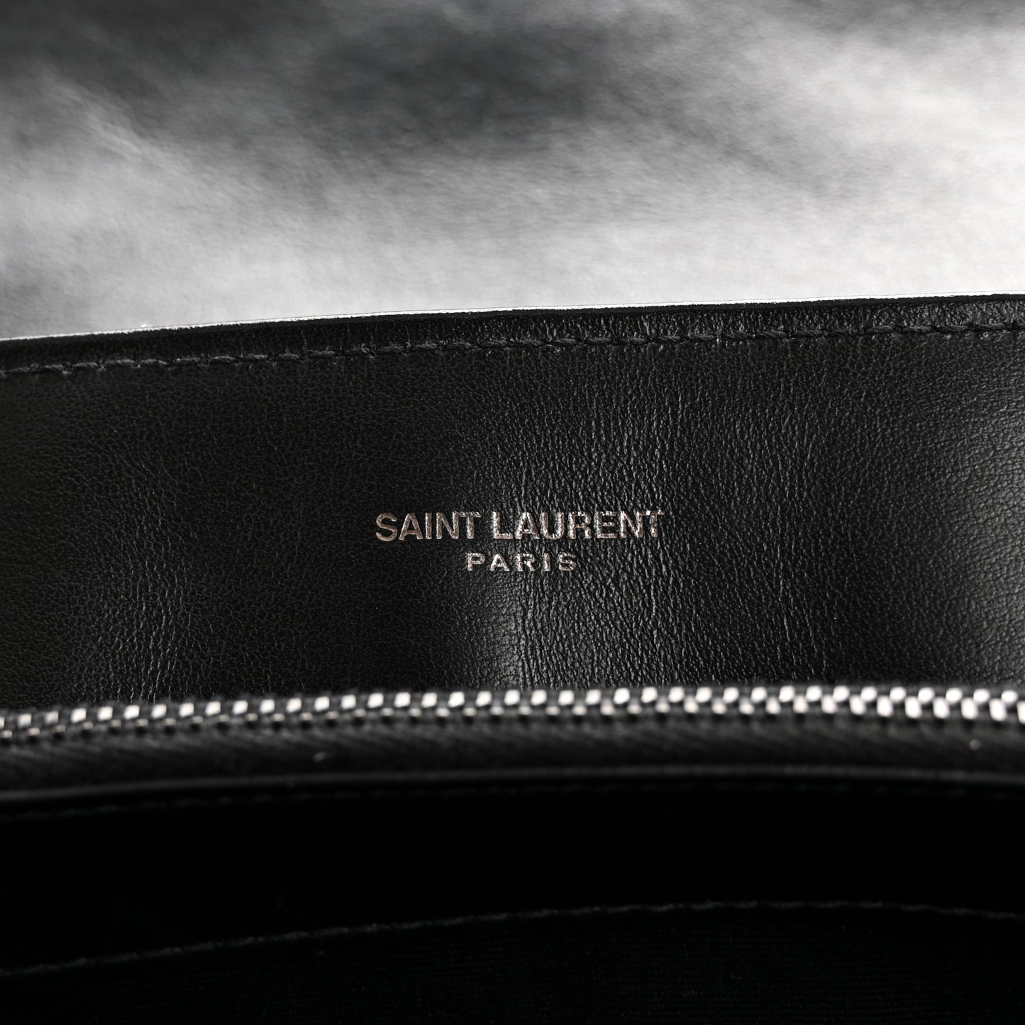 Calfskin Y Quilted Monogram Monochrome Medium Loulou Chain Satchel Black