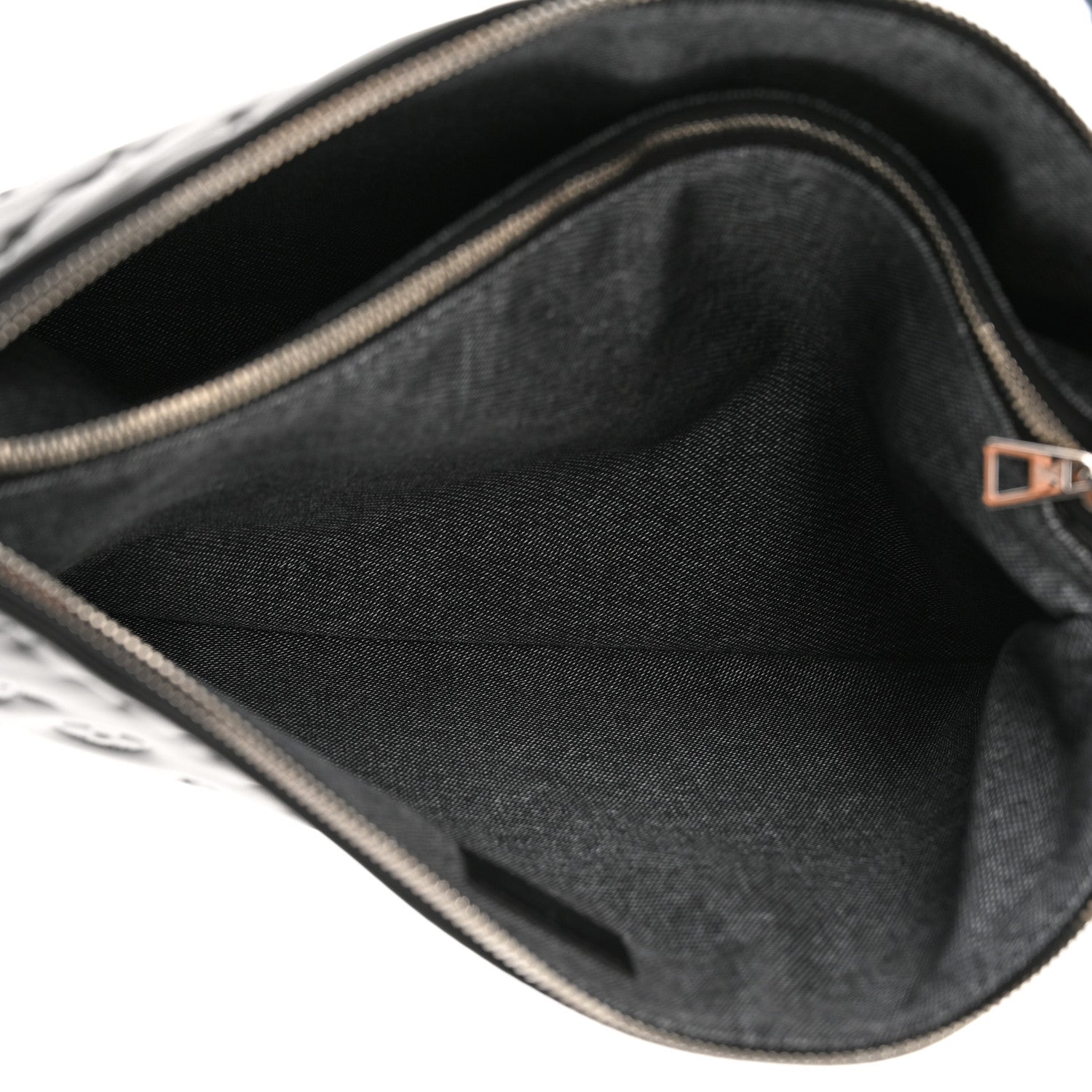 Louis Vuitton Lambskin Embossed Monogram Coussin MM Black Gray 6 of 11
