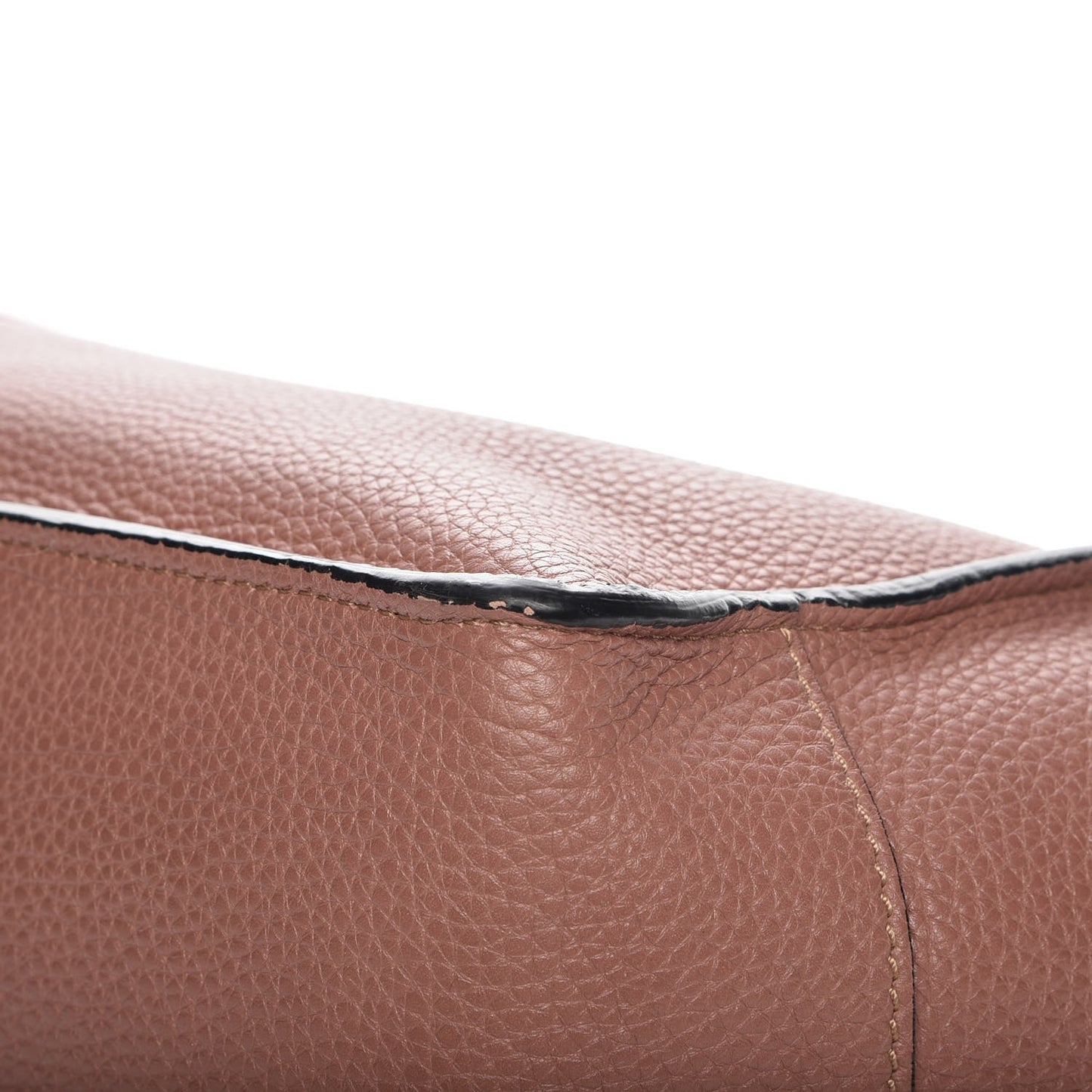 Grained Calfskin To Be Cool Tote Brownish