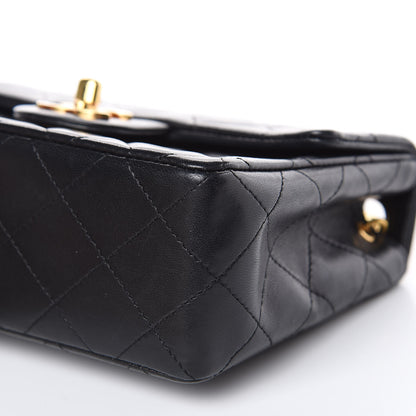 Chanel Lambskin Quilted Mini Square Flap Black 9 of 12