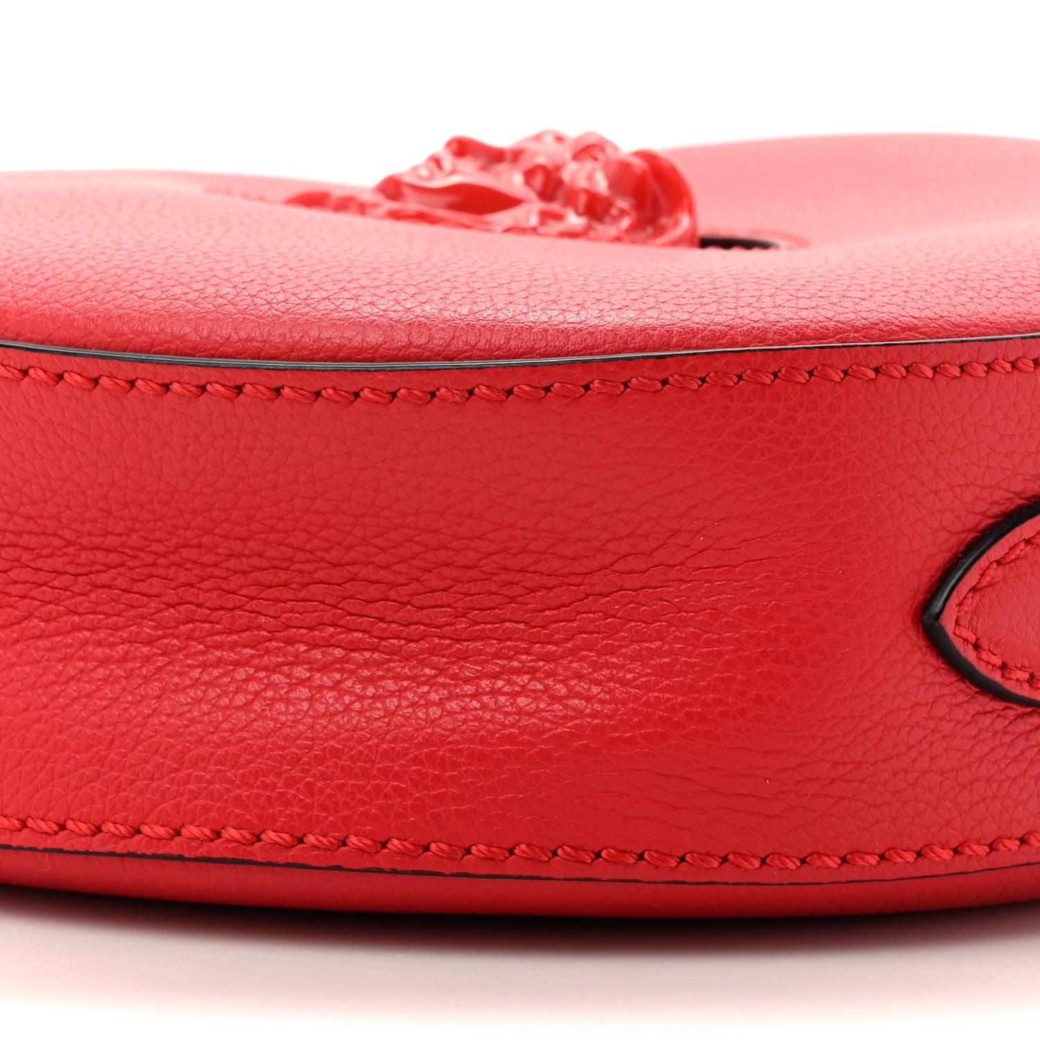 Versace Calfskin La Medusa Round Camera Bag Red 8 of 9