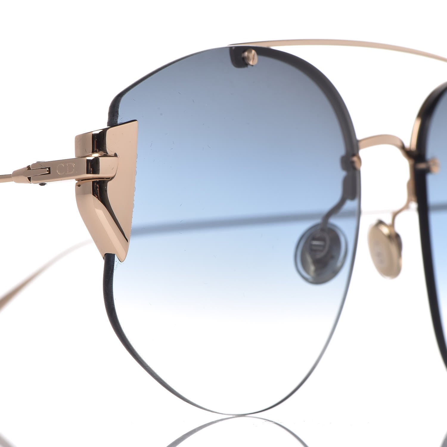 Christian Dior Metal Diorstronger Sunglasses Gold 9 of 10