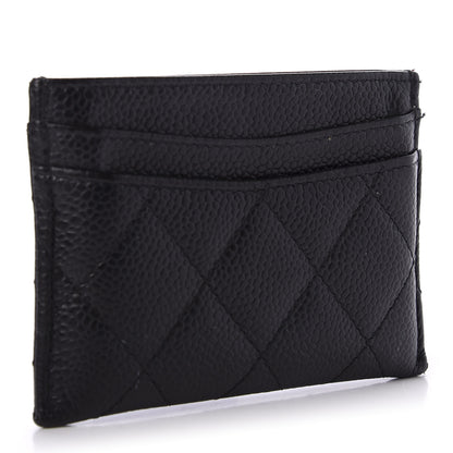 Chanel Caviar Quilted Card Holder Black 3 of 9