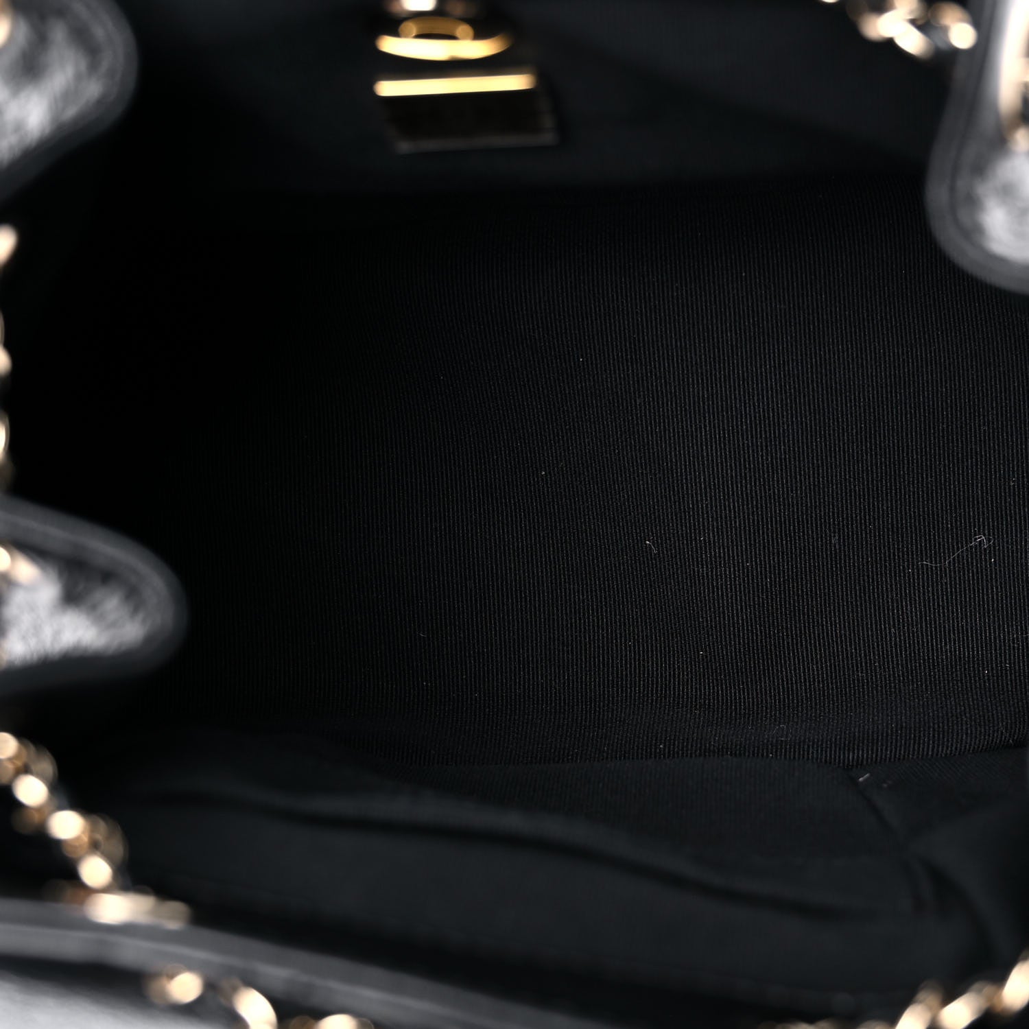 Chanel Glazed Aged Calfskin Quilted Small Duma Drawstring Backpack Black 5 of 10