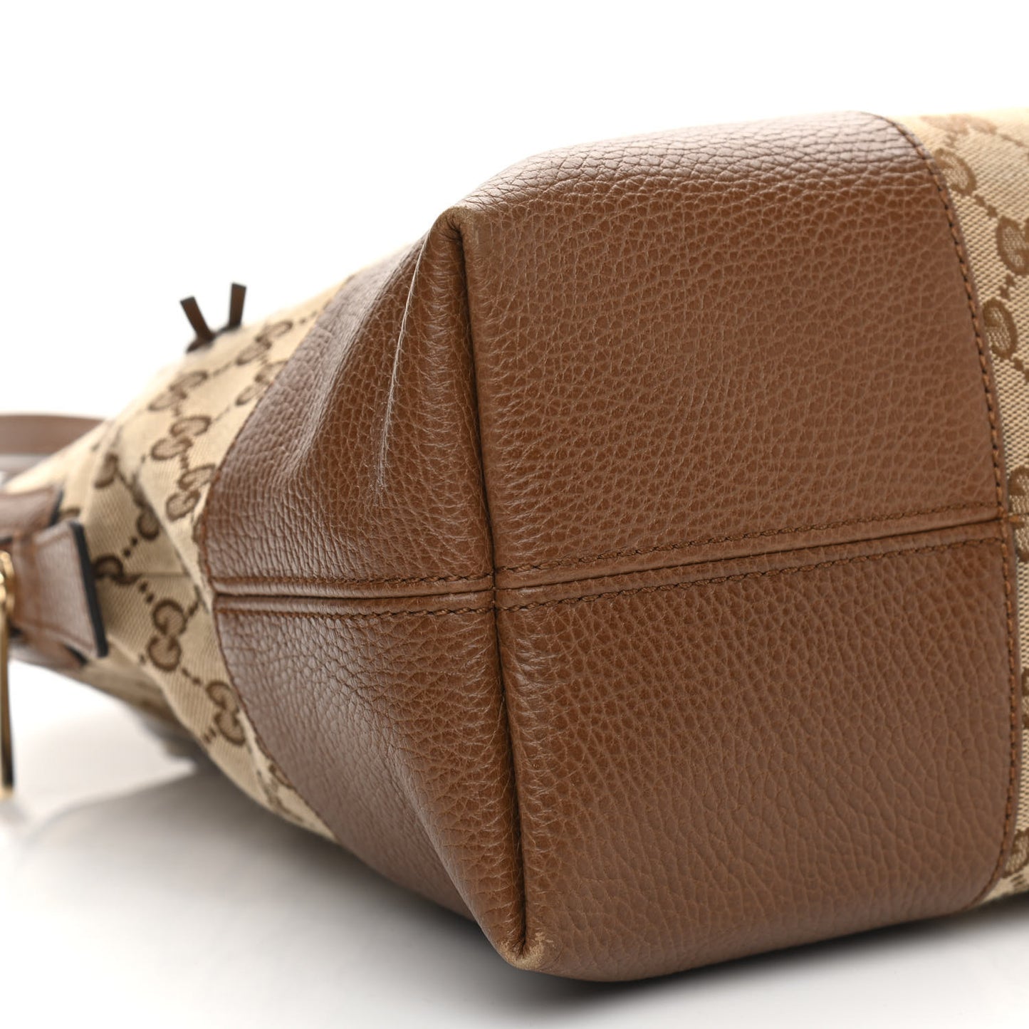 Monogram Medium Bree Shoulder Bag Beige Tabacco
