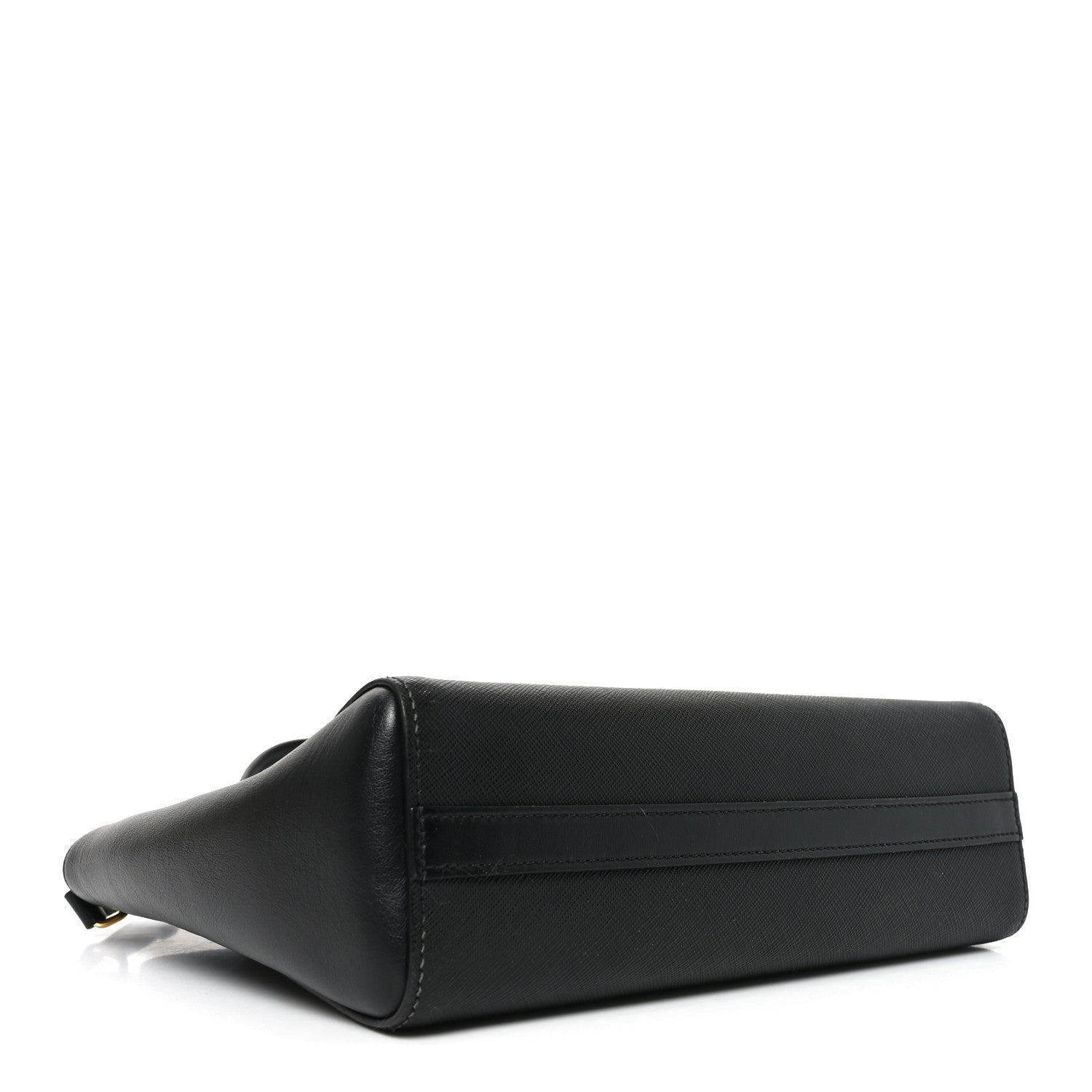 Prada Saffiano Soft Calfskin Small Zippered Tote Black 4 of 9