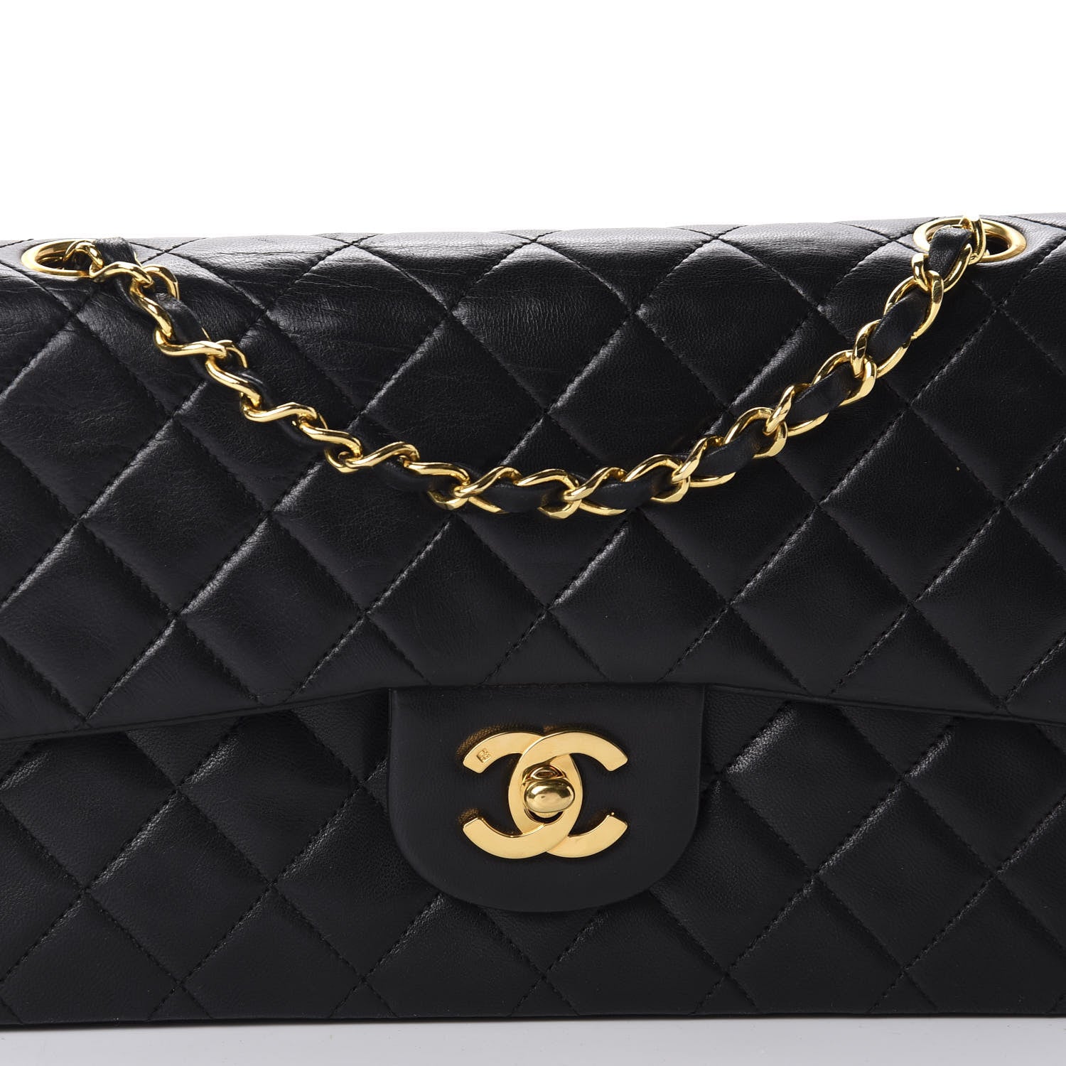 Chanel Lambskin Quilted Small Double Flap Black 11 of 11