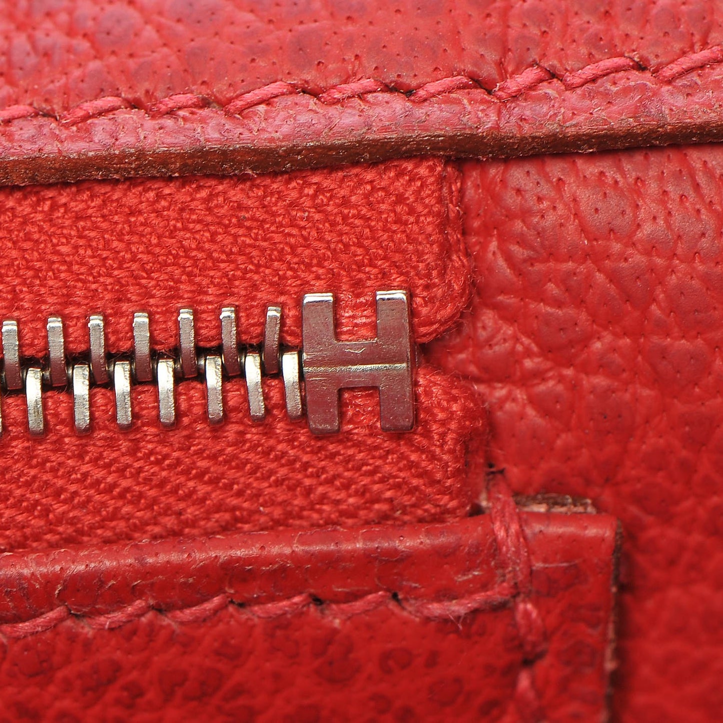 Buffle Skipper Birkin 35 Rouge Vif