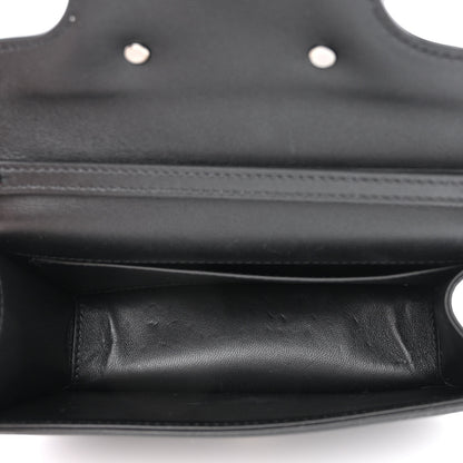 Valentino Garavani Calfskin Crystal Vlogo Small Loco Shoulder Bag Black 5 of 11