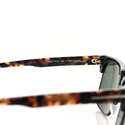 Tom Ford River Sunglasses TF367 Black Tortoise 7 of 8