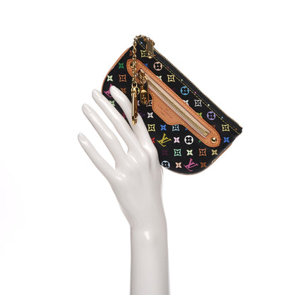 Louis Vuitton Monogram Multicolor Pochette Plate MM Black 2 of 6