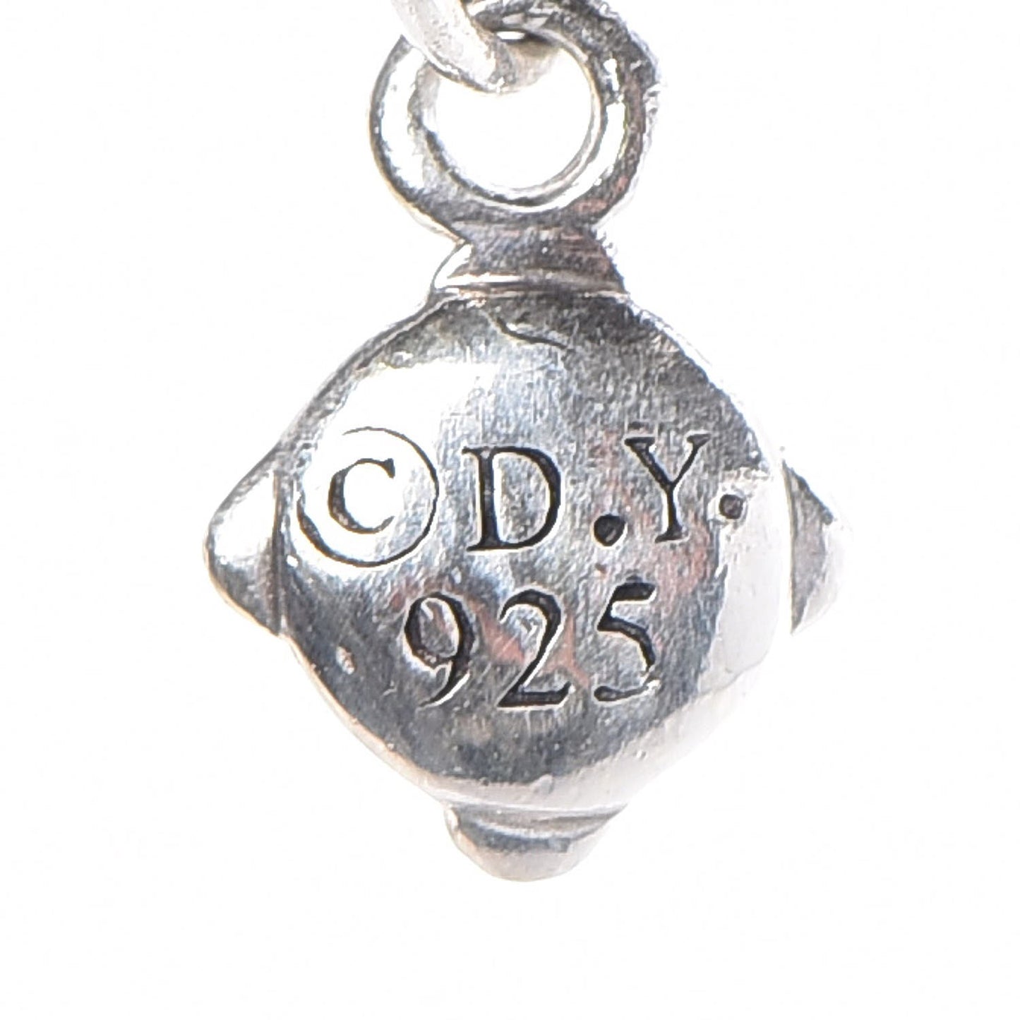 Sterling Silver Diamond 19mm Thoroughbred Pendant Necklace