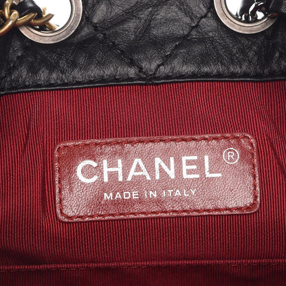 Chanel Aged Calfskin Quilted Small Gabrielle Backpack Black 7 of 8