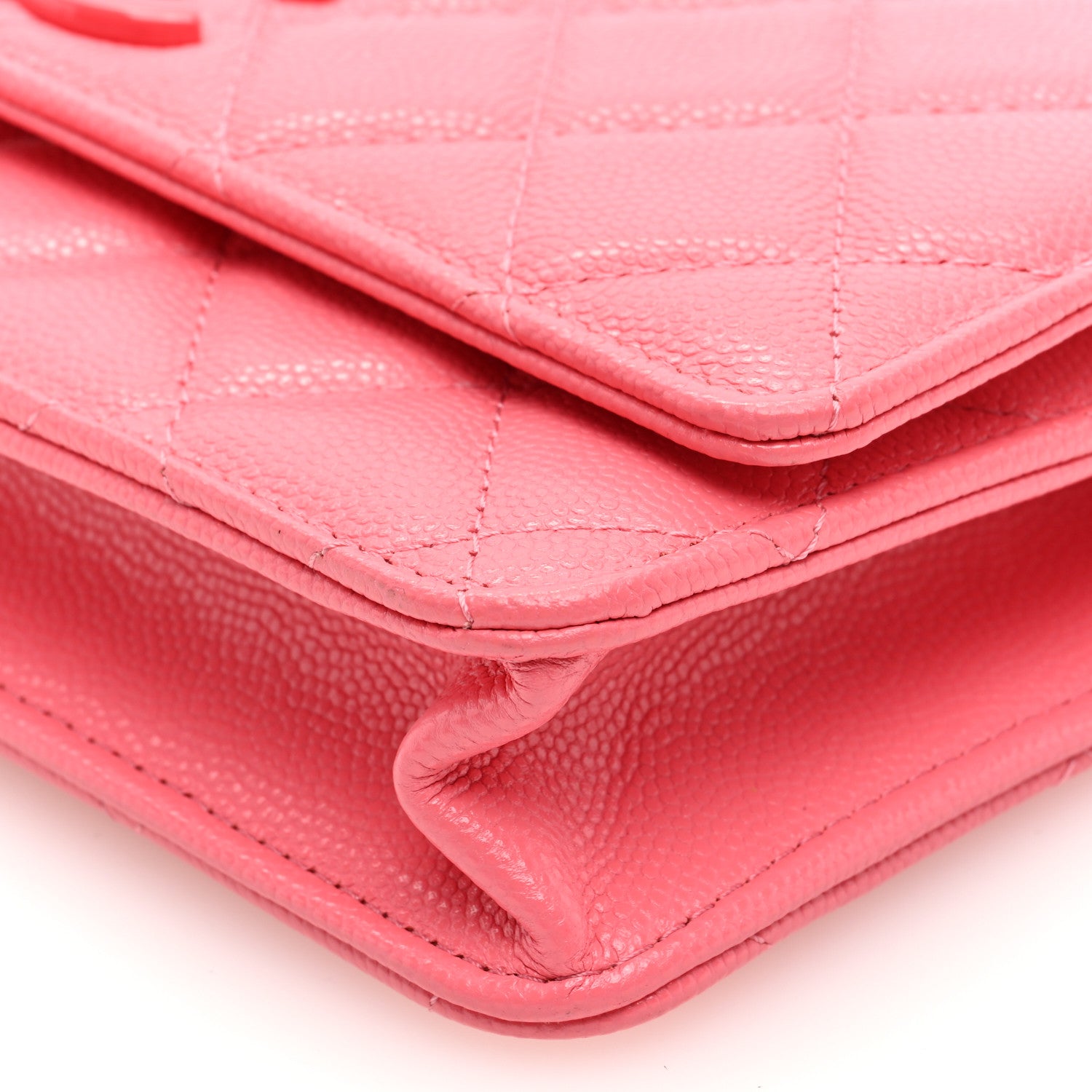 Chanel Caviar Quilted My Everything Wallet On Chain WOC Pink 10 of 10
