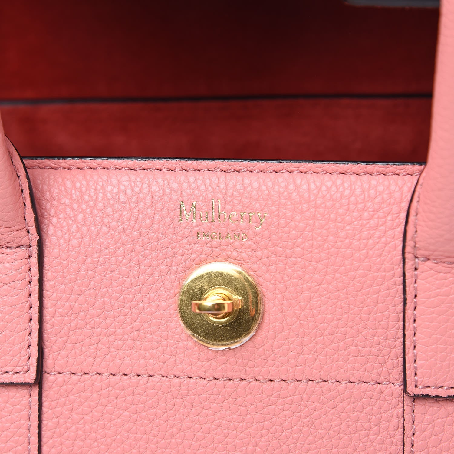 Mulberry Classic Grain Small New Bayswater Macaroon Pink 7 of 12
